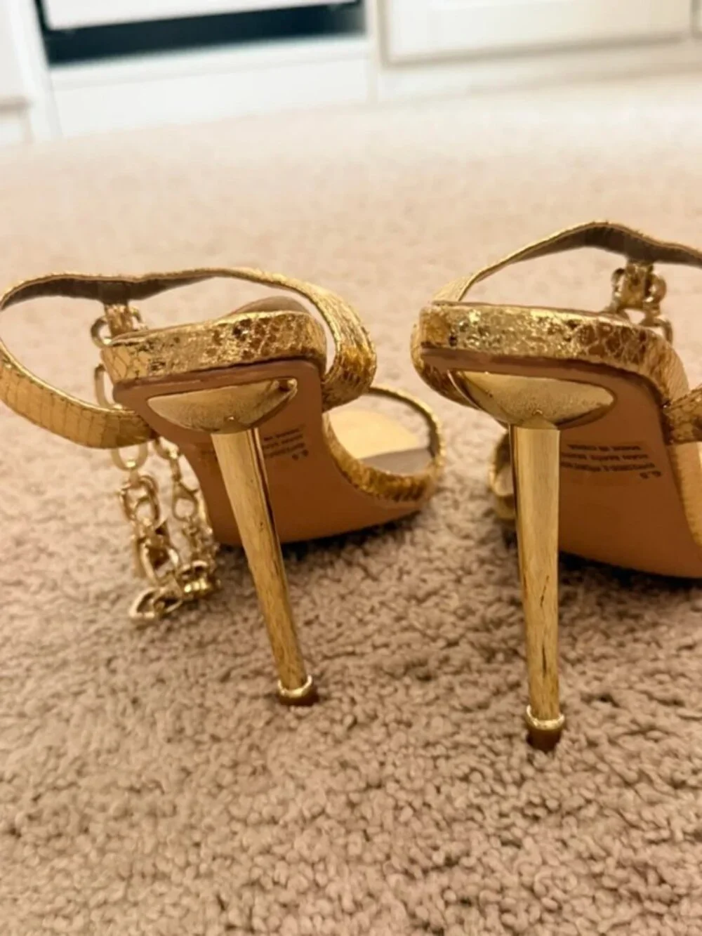 Gold Heels fashion nova